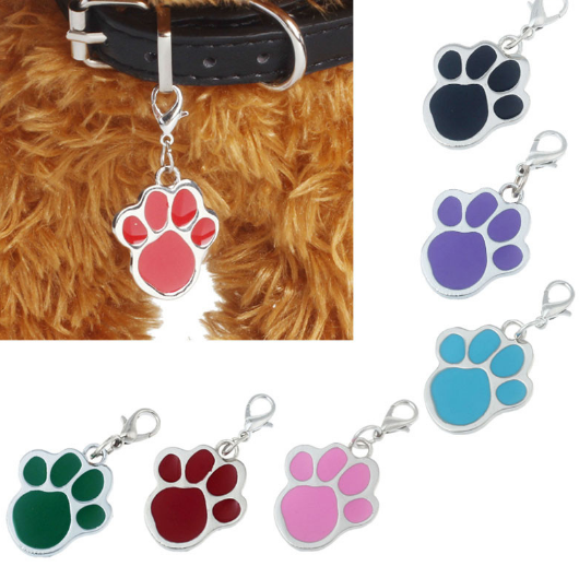 Pawprint Pendant Necklace Collar Grooming Accessories