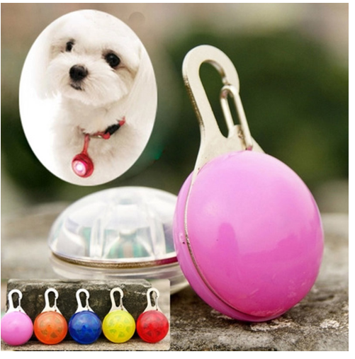 LED Glowing Bell Pendant Dog Tag Belt