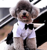 Tuxedo Bow Tie Suit Puppy Costume Jumpsuit